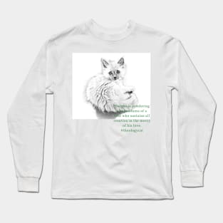 #theologycat goodness of God Long Sleeve T-Shirt